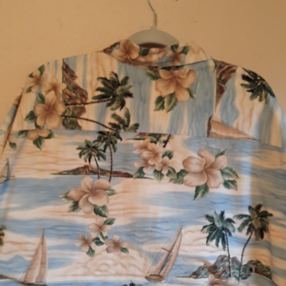 St Johns Bay Island Style Casual Shirt, 3XL/TALL - Picture 3 of 3